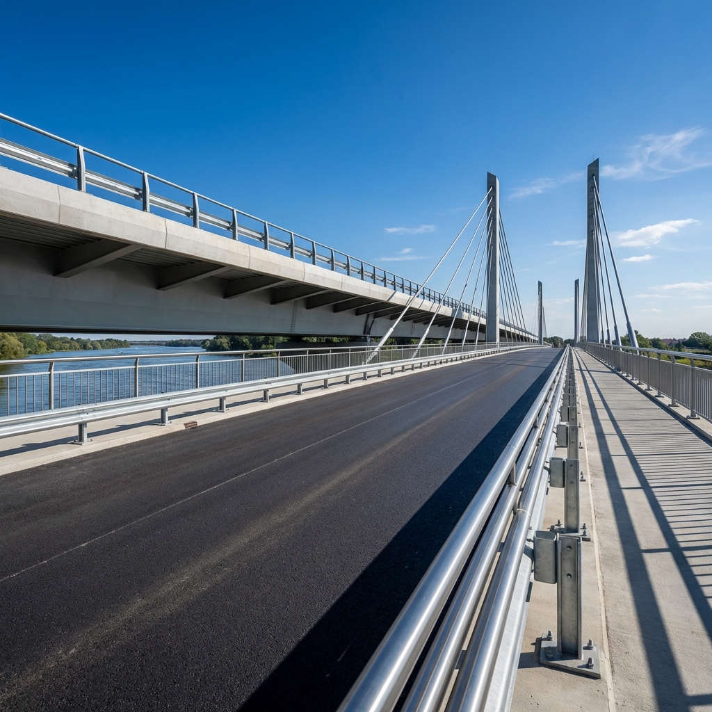 Newly completed bridge