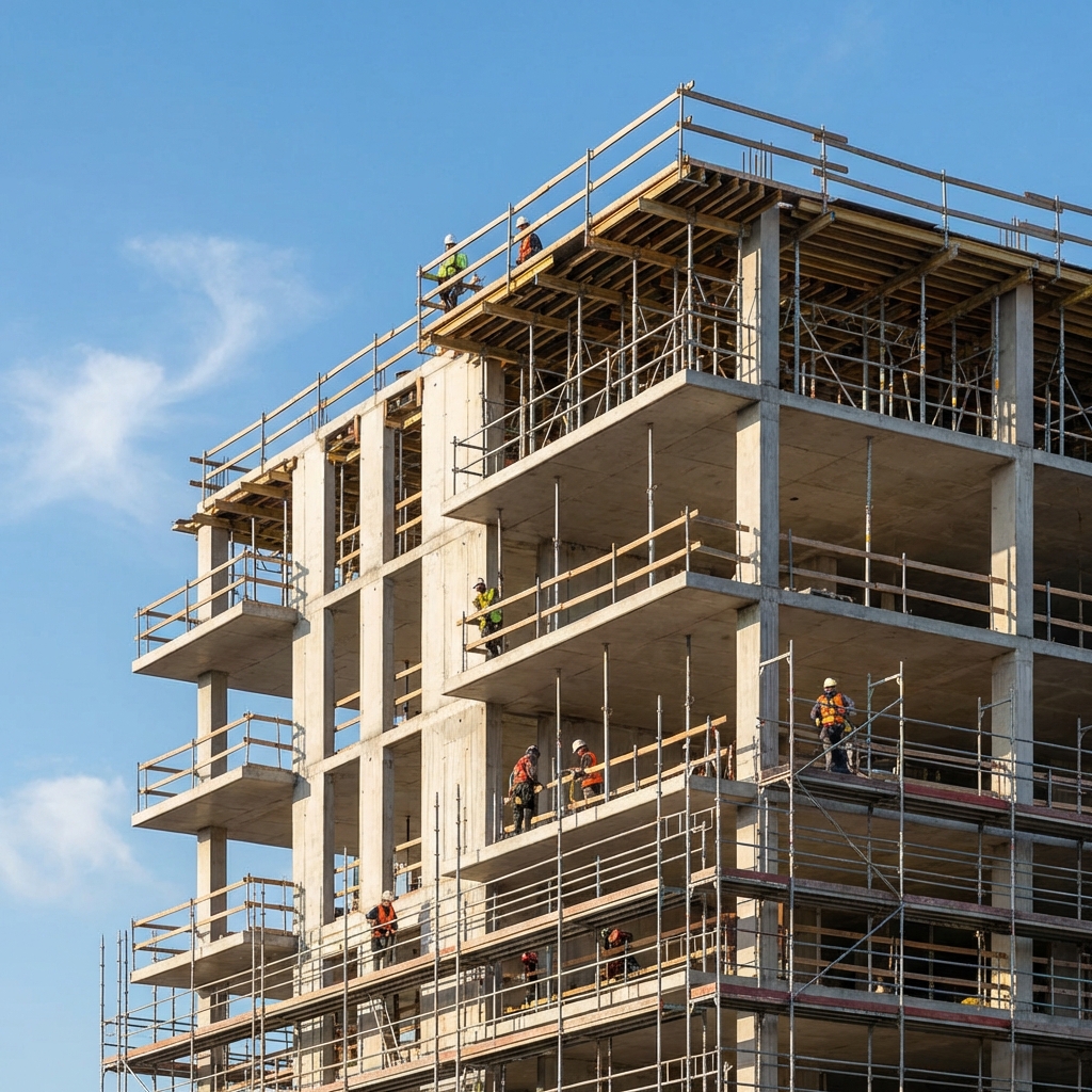 Building construction in progress